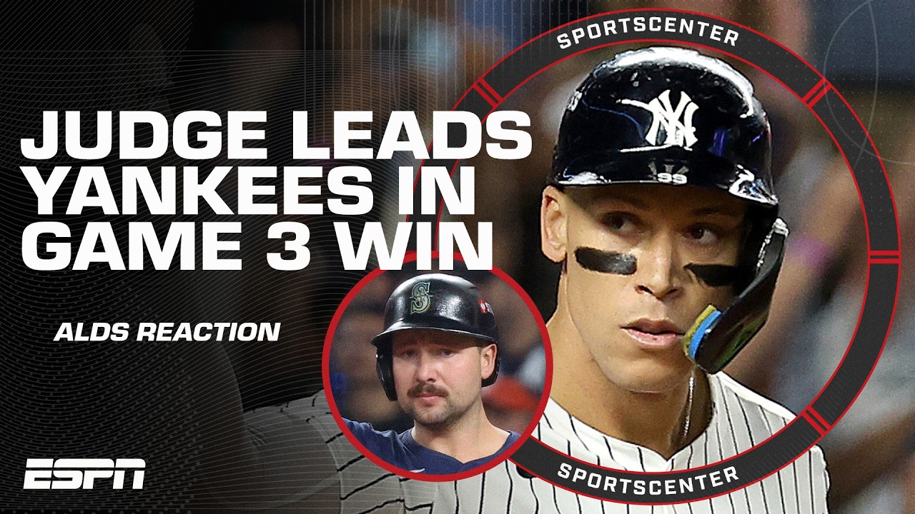 ALDS GAME 3 REACTION ⚾️ Yankees avoid sweep vs. Blue Jays & Mariners take 2-1 lead | SportsCenter