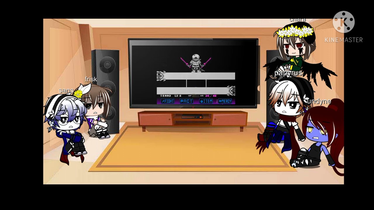 [undertale reacts to dust trust fight phase 1/2]
