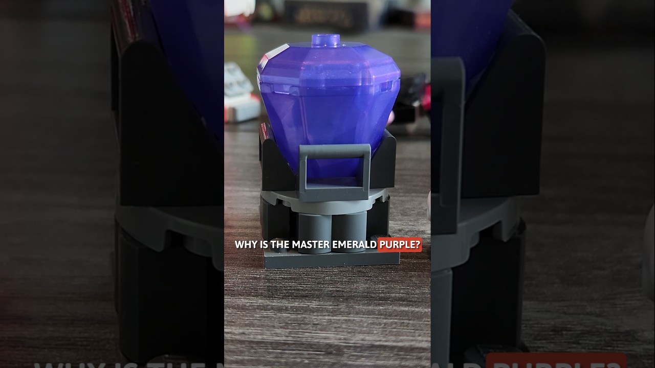 purple master emerald lego piece!?