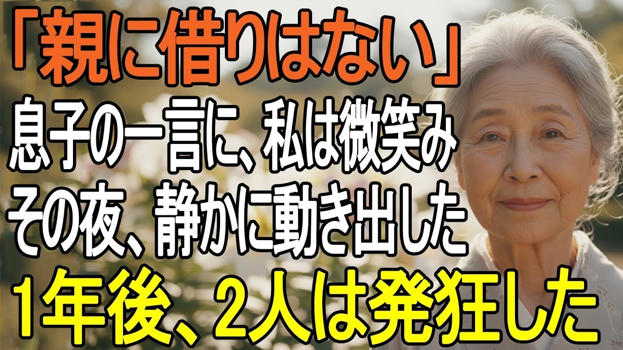 「親に借りを返す必要あるの？」冷たく言い放った息子夫婦…その夜、私は遺言書を書き換えた→1年後、2人は真実を知って発狂した