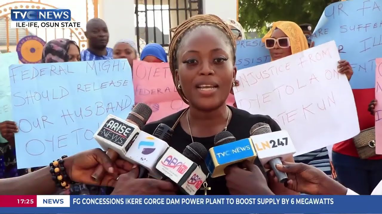 Wives Of Detained Amotekun Operative Stage Peaceful Protest