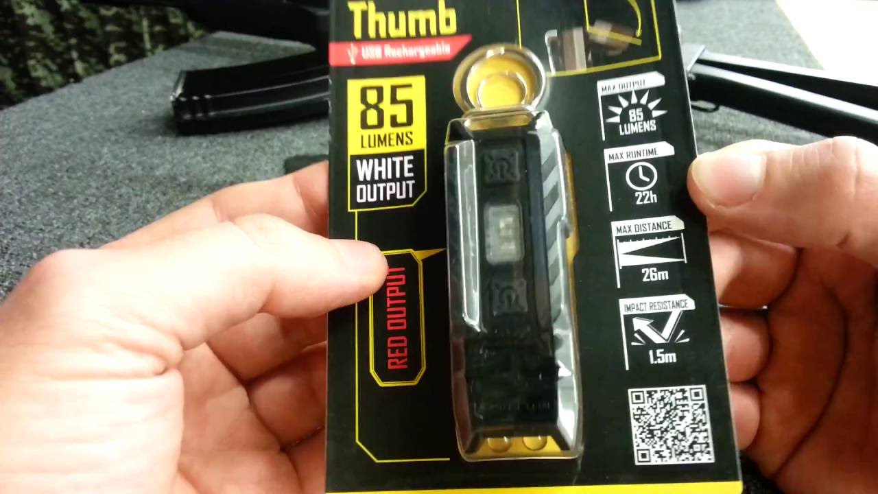 Новинка! Nitecore THUMB новый тактический наключник