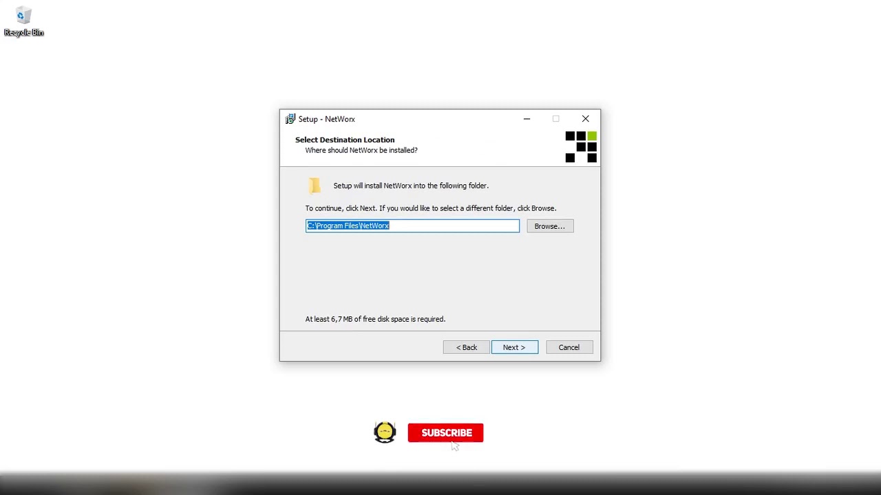 Tutorial Install NetWorx