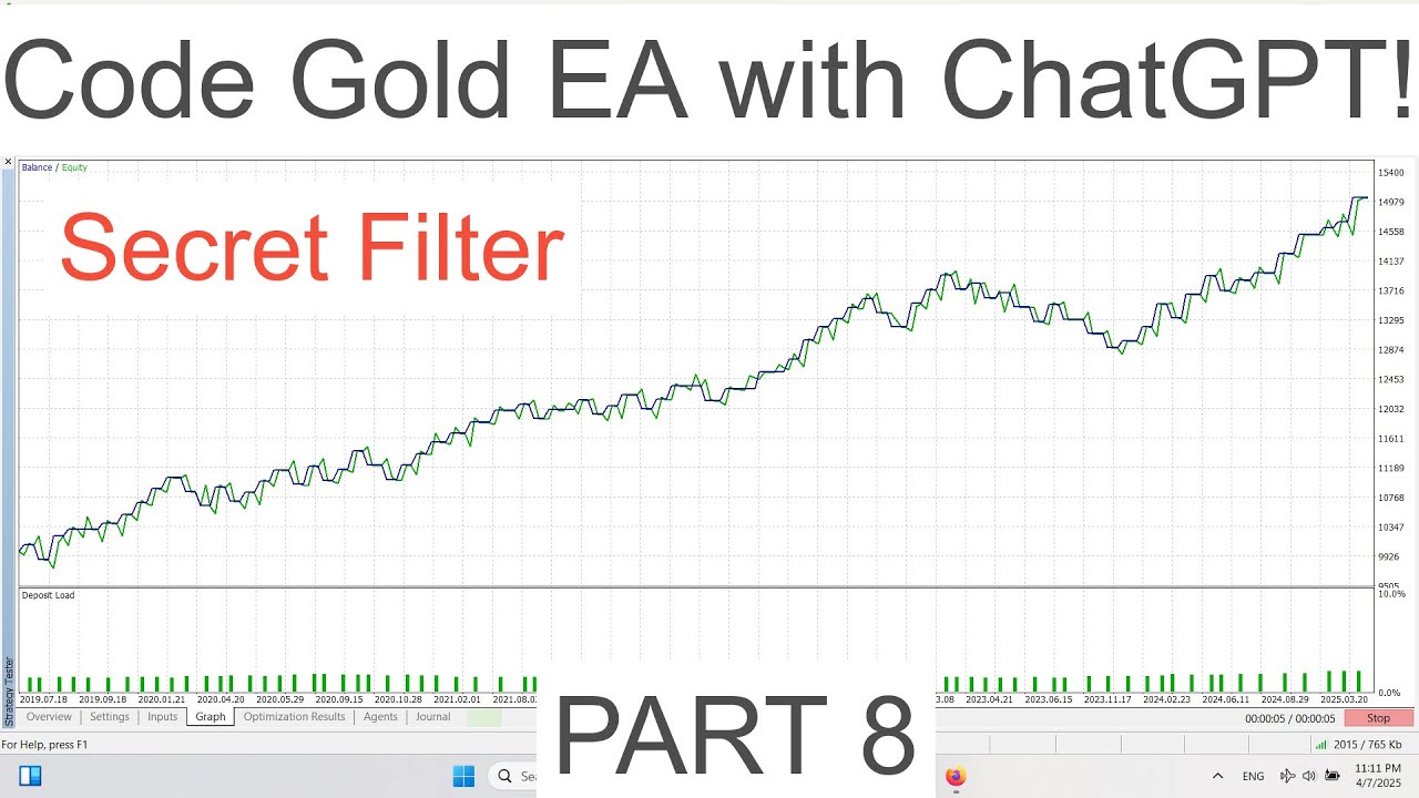 Coding a MT5 Gold Trader with ChatGPT! / Secret Function /  Code with AI Part 8