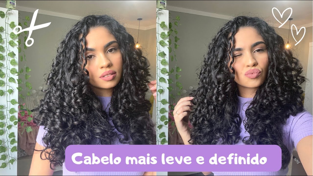 Corte em camadas - Cortei sem tirar o comprimento, mais volume e definição