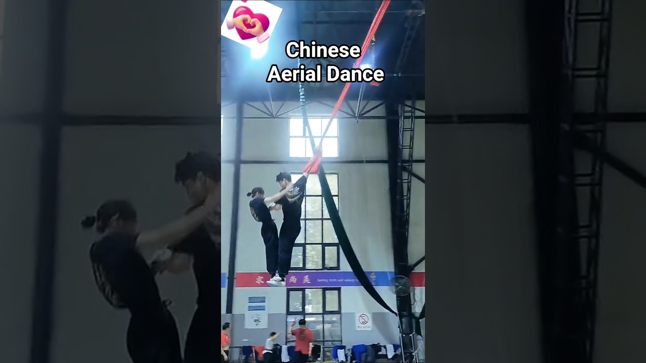 Amazing Chinese Aerial Dance Performance #viralshorts #aerial #acrobatics