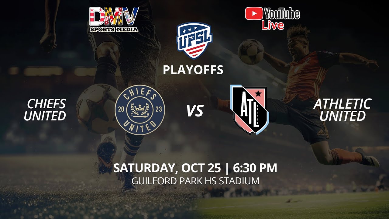 *LIVE* UPSL PREMIER PLAYOFFS - MD QUARTERFINAL: Chiefs United (#4) vs Athletic United (#5)