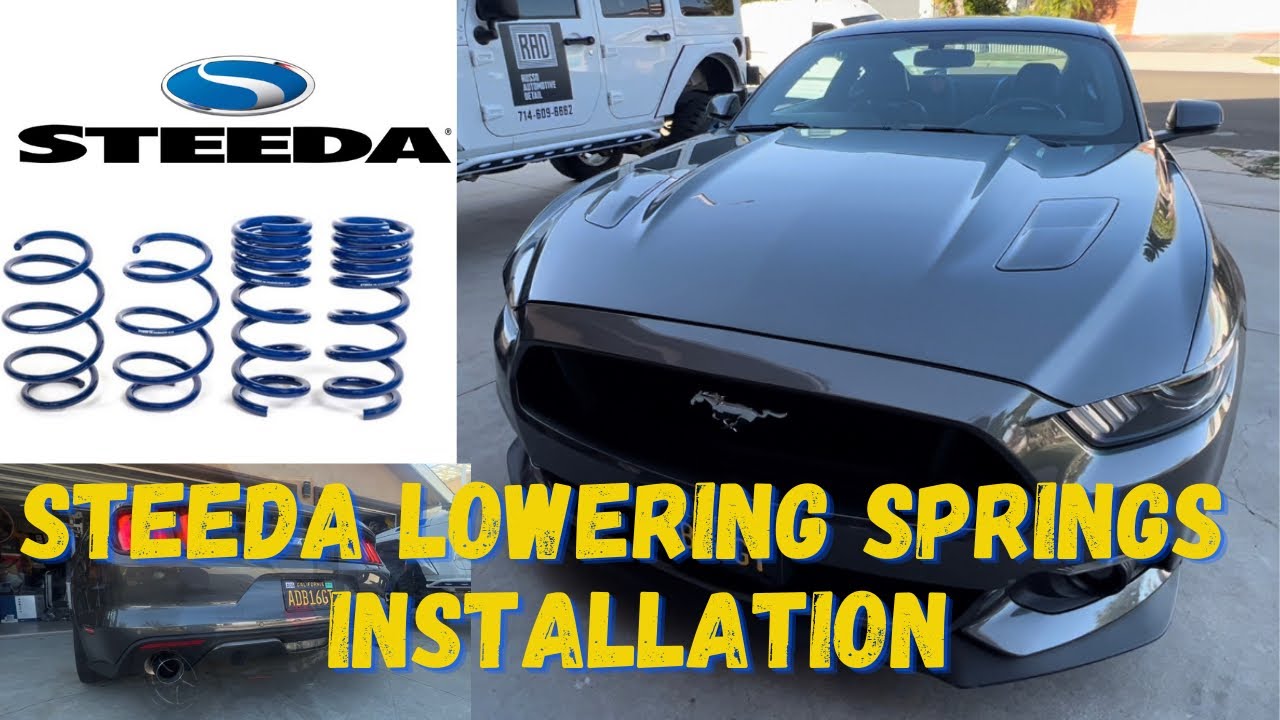 2015-2022 Ford Mustang - How to install Steeda Progressive lowering Spring (Front)