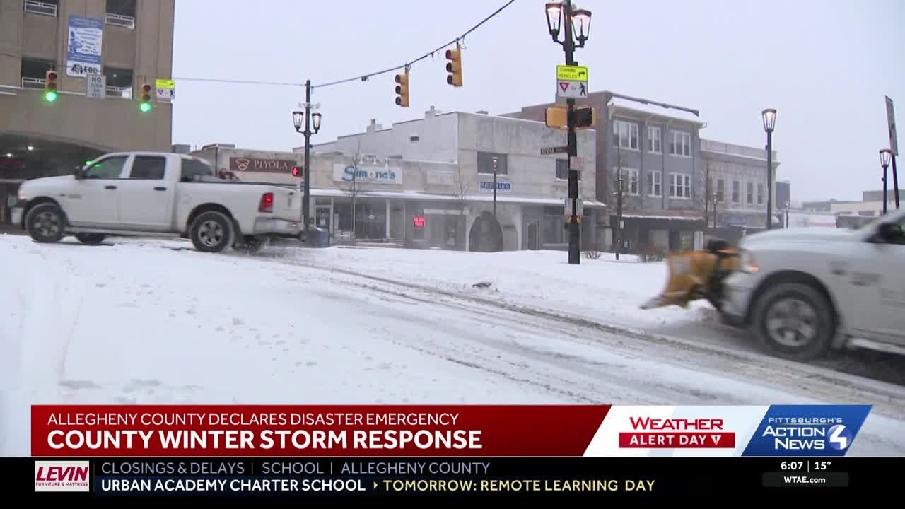 Allegheny County declares Disaster Emergency after snowstorm blankets area