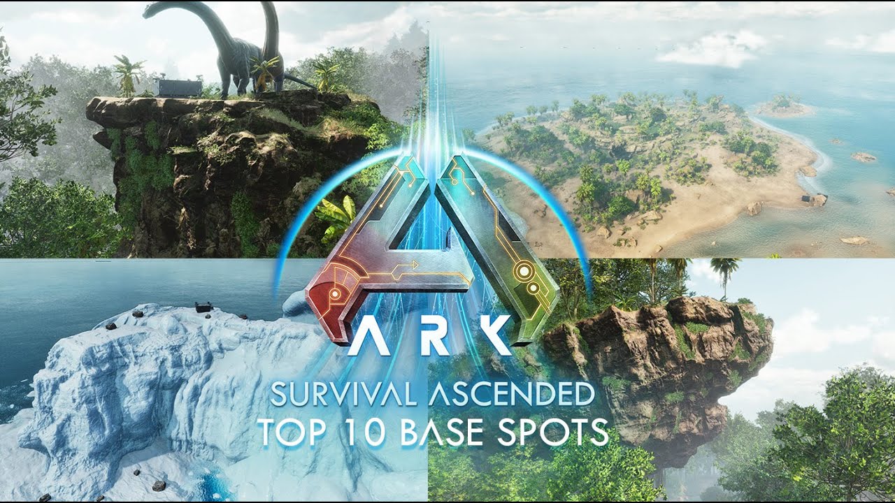 TOP 10 NEW BASE SPOTS FOR ARK SURVIVAL ASCENDED THE ISLAND