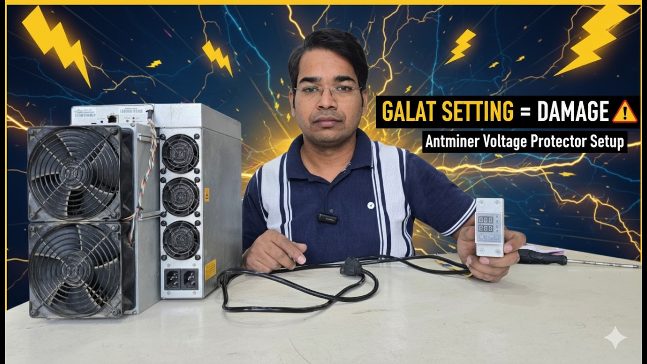 Antminer Voltage Protector Setting | Step by Step Guide in Hindi | Crypto Miner India |