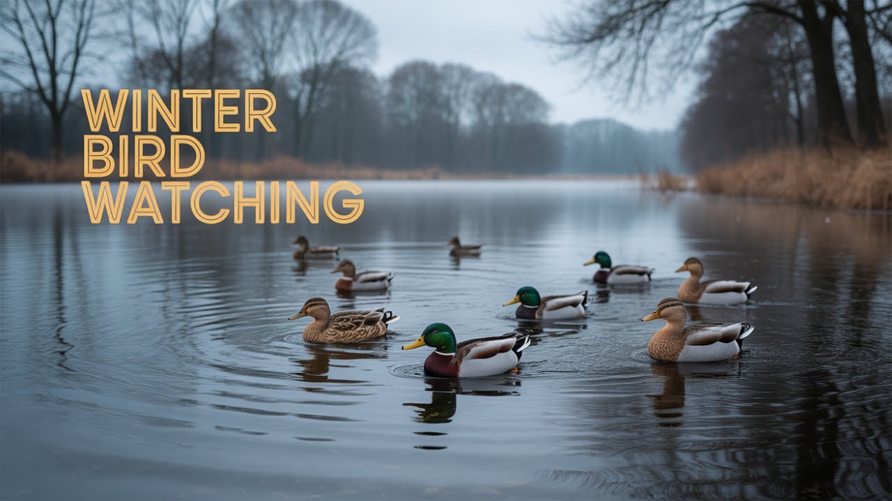 Watching Birds Brave the Winter Morning