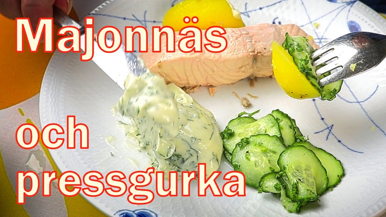 Majonnäs och pressgurka