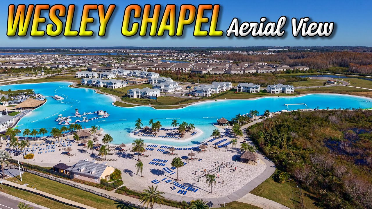 Wesley Chapel Florida Drone Tour Neighborhoods and Roads