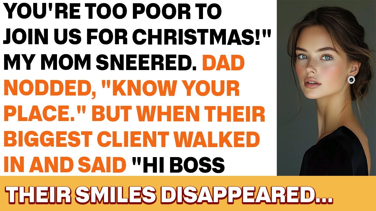 My parents banned me from Christmas, then their million-dollar client arrivedcalling me boss instead