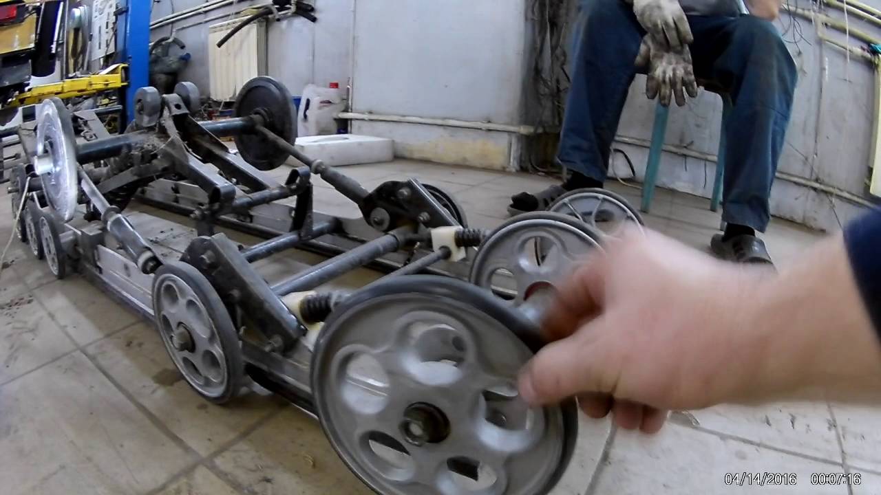 Замена гусеницы на  Yamaha Viking 540