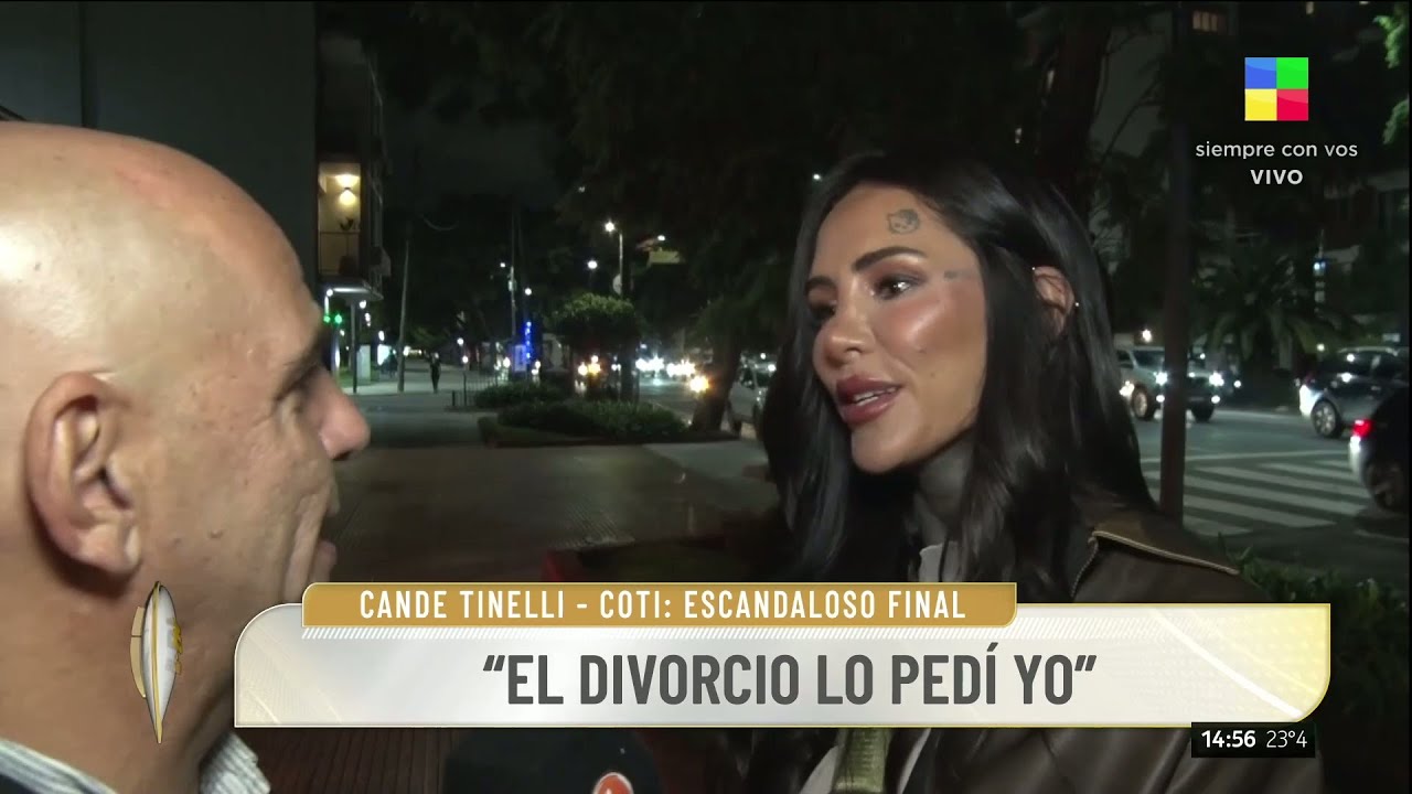 🔴 CANDE TINELLI INICIÓ EL DIVORCIO CON COTI SOROKIN