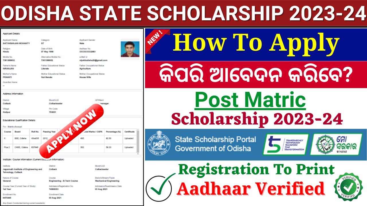 HOW TO APPLY  STATE SCHOLARSHIP ODISHA 2023-24//ODISHA STATE SCHOLARSHIP APPLY ONLINE 2023