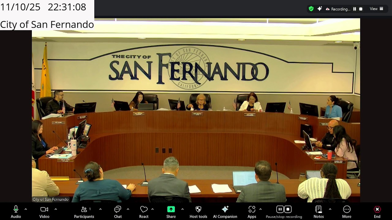 Adjourned Regular City Council Meeting (11/10/2025)