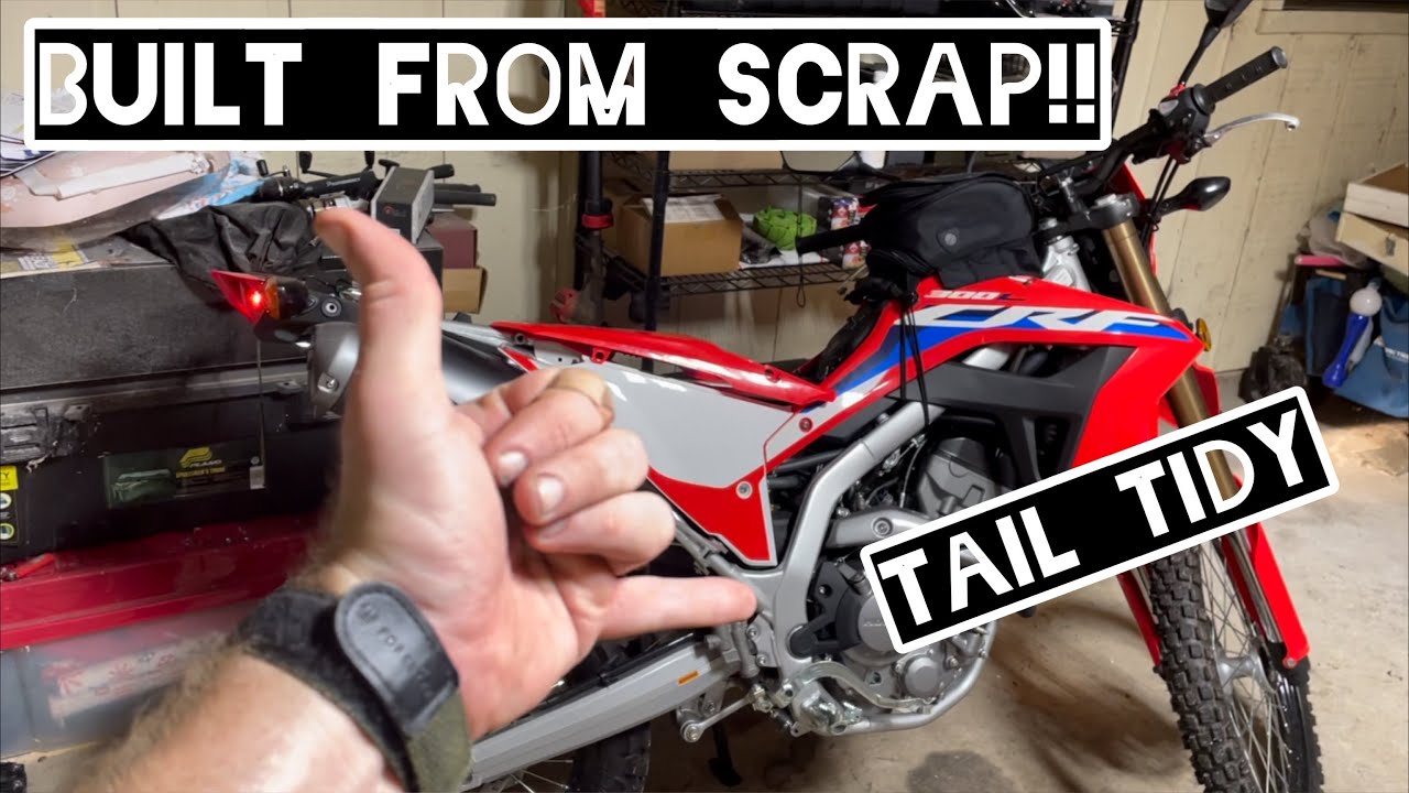 CRF300L FREE Custom! Tail Tidy Bracket DIY! Made from junk / scrap!