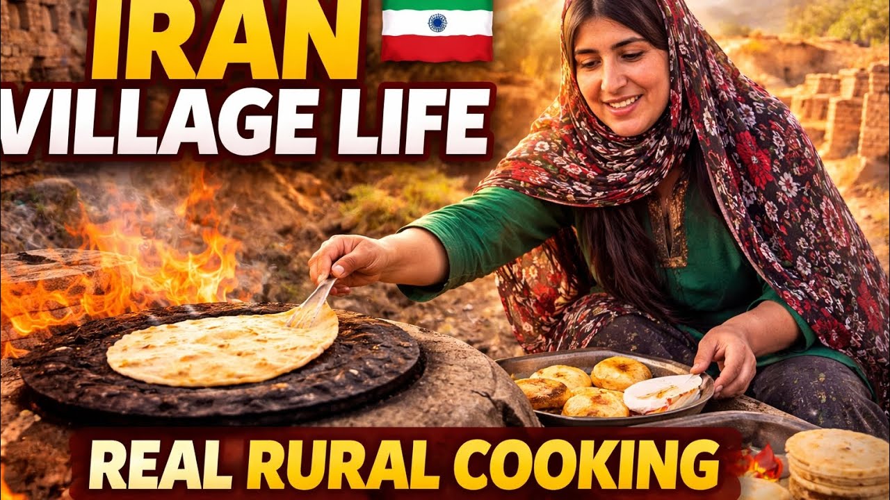 Real Life in IRAN Village 😳 | Cooking in Nature 🌿🔥#StreetFood #HomemadeFood