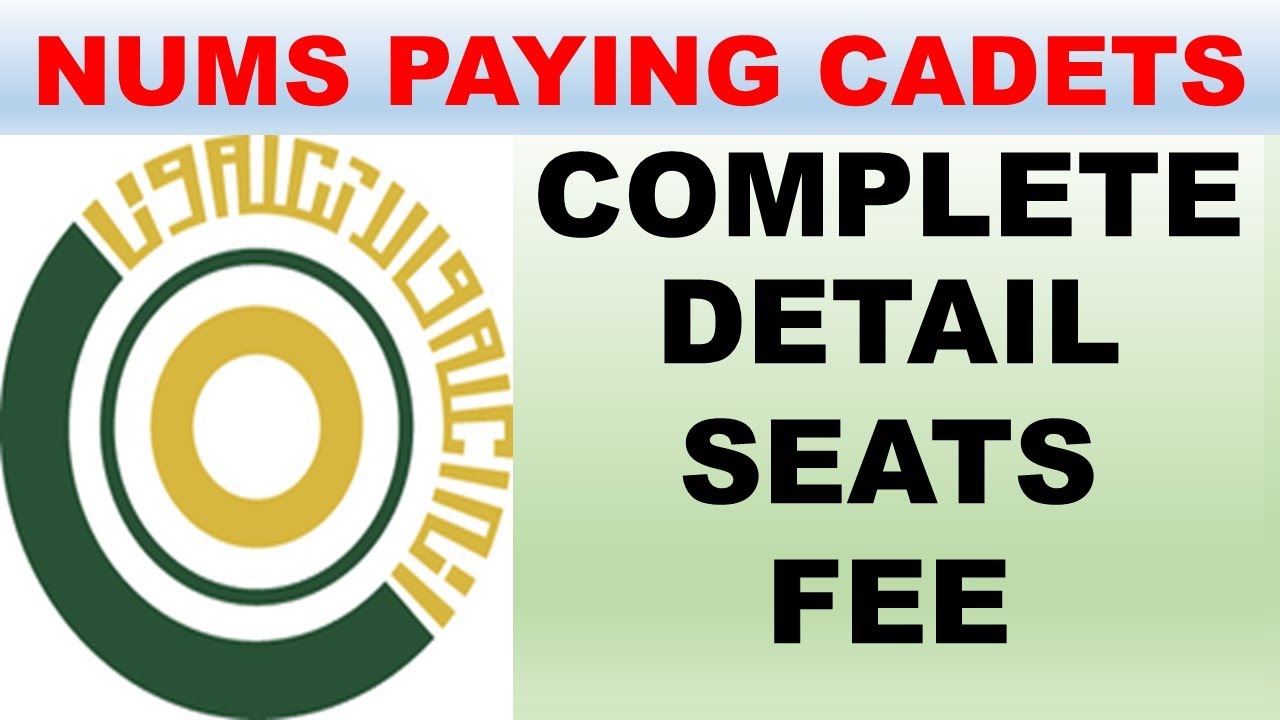 NUMS PAYING CADETS COMPLETE DETAIL OF AMC PC AND CMH PC ARMY MEDICAL COLLEGE PAYING CADETS