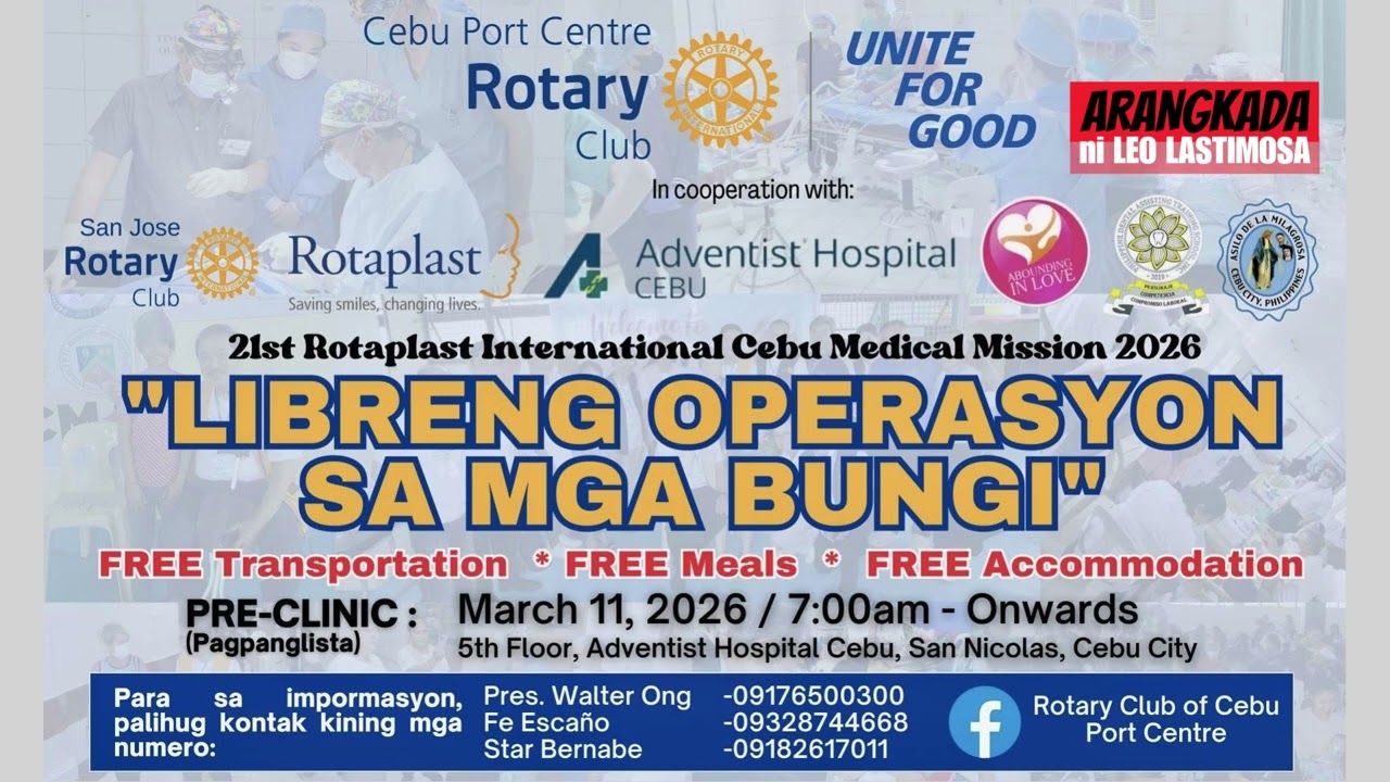 Libreng operasyon para sa mga bata ug mga dagko nga dunay bitas sa ngabil