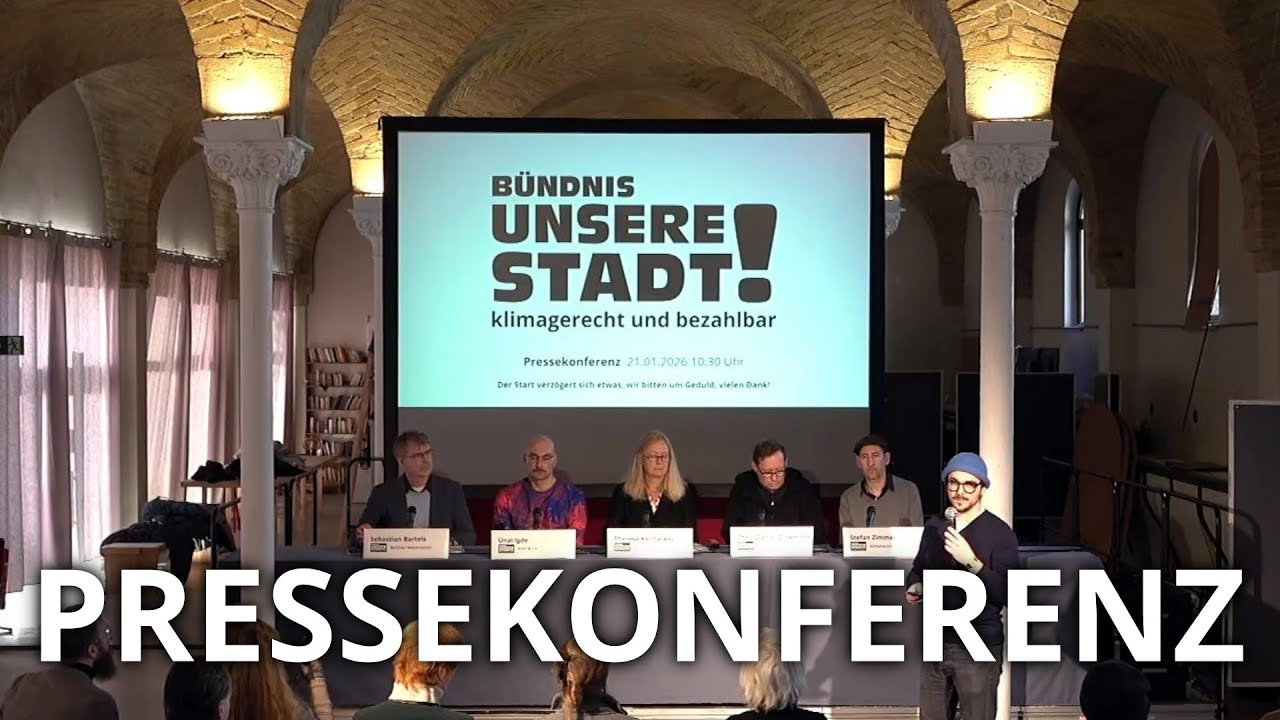 Bündnis UNSERE STADT!  - Pressekonferenz 21.01.2026