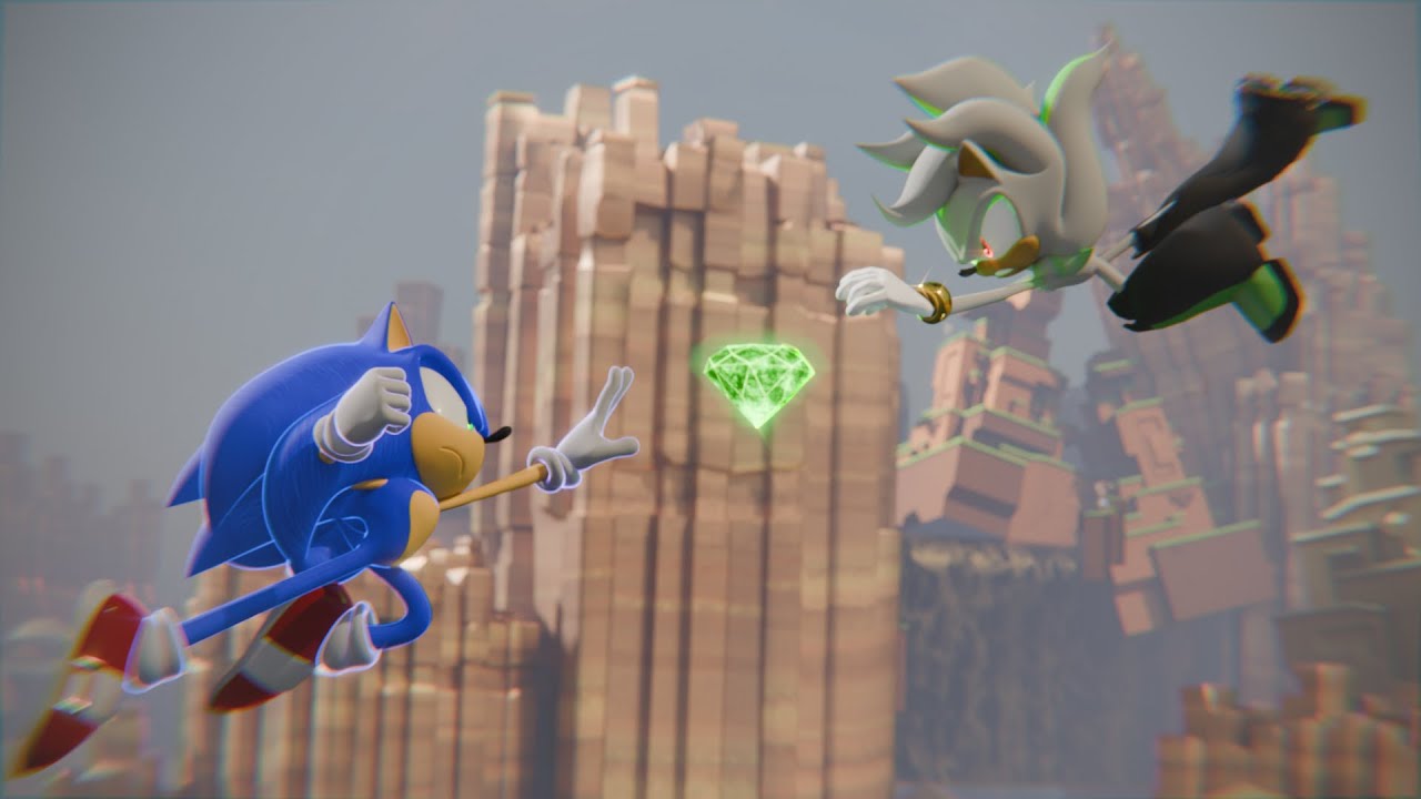 Final Fantasy Sonic X6. Sonic vs Aeon Fight (3D animation)