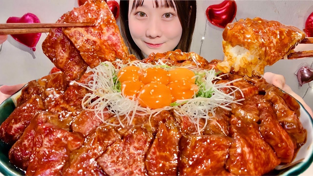 ASMR Сашими из говядины Вагю и рисом【русские субтитры】【Mukbang/ Eating Sounds】