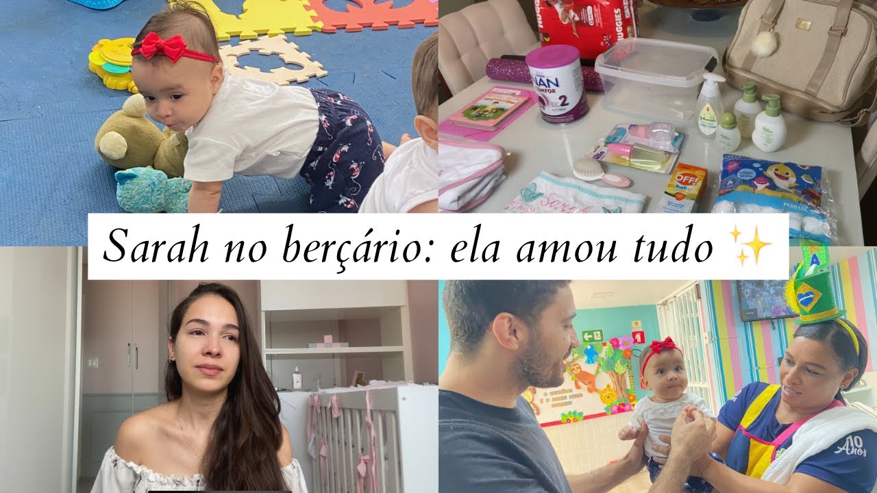 Adaptação da minha bebê de 6 meses no berçário (creche)