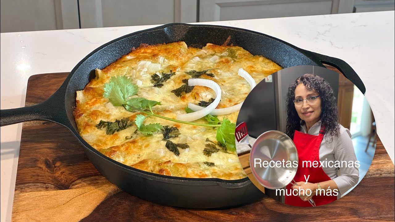 ¡Enchiladas verdes en el horno!