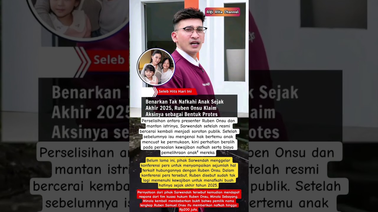HOT NEWS‼️#shorts #rubenonsu #sarwendah