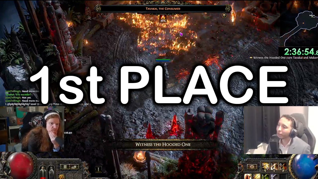 This guy won the Path of Exile 2 race today..