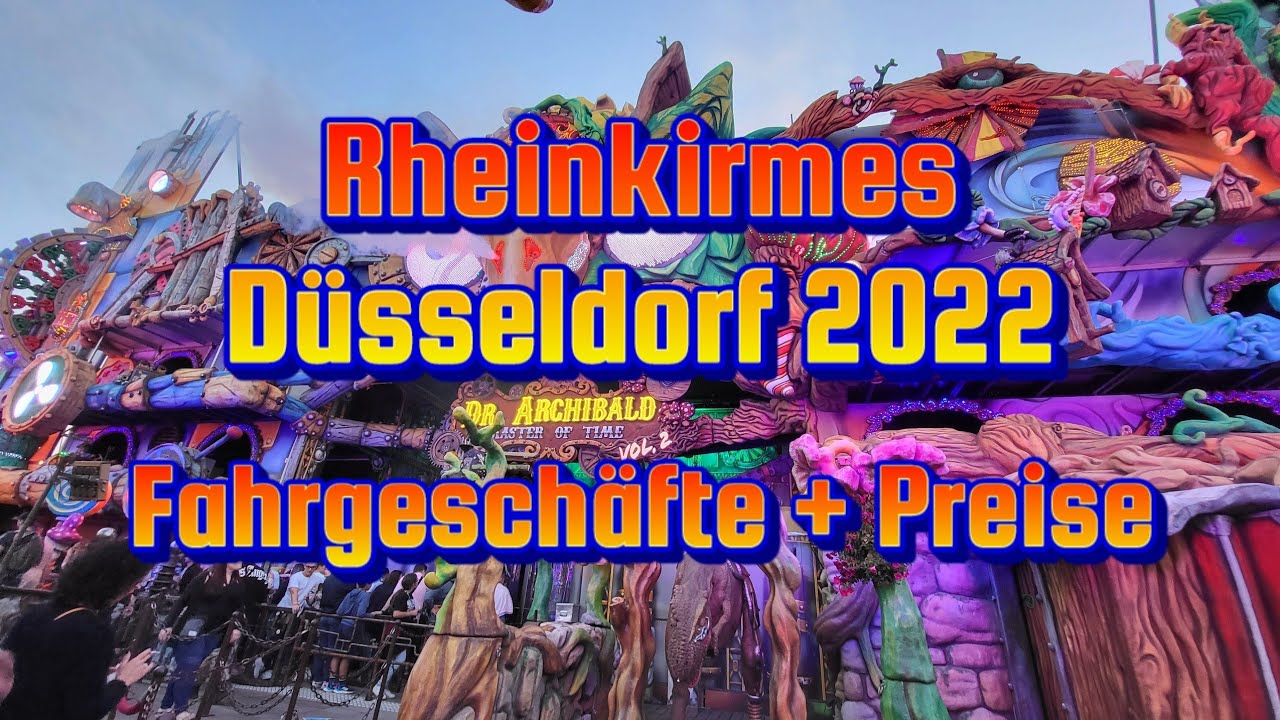 Rheinkirmes D&uuml;sseldorf 2022 Fahrgesch&auml;fte + Preise