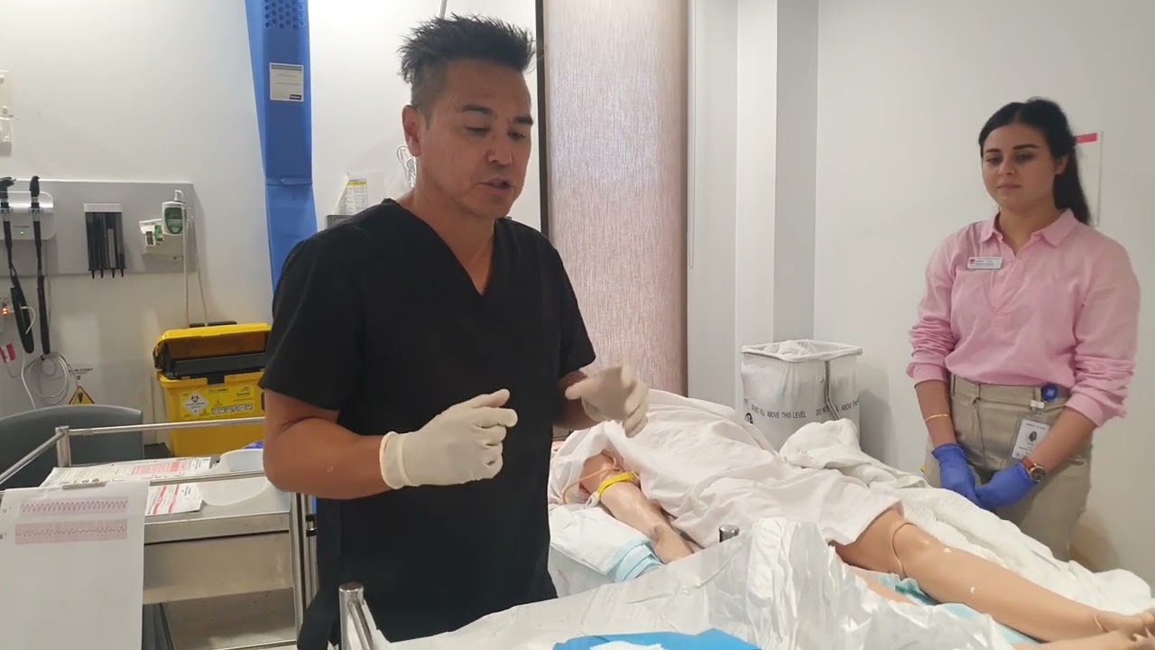 Male bladder catheterisation