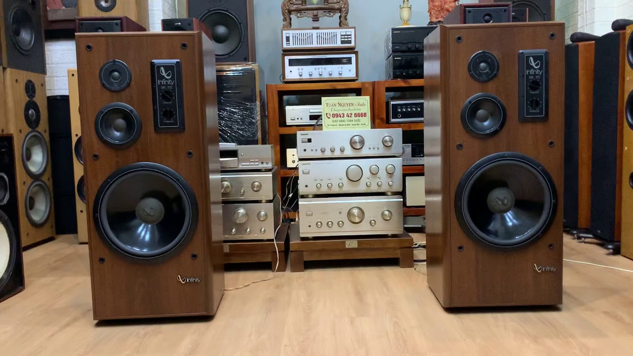 Cặp loa mỹ khủng  infinity bass 30 sm 122. Bass đánh như bom tấn .