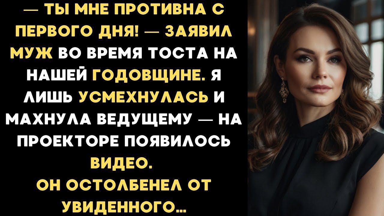 Ты мне противна с первого дня! — заявил муж на нашей годовщине. Я усмехнулась, махнула ведущему и...
