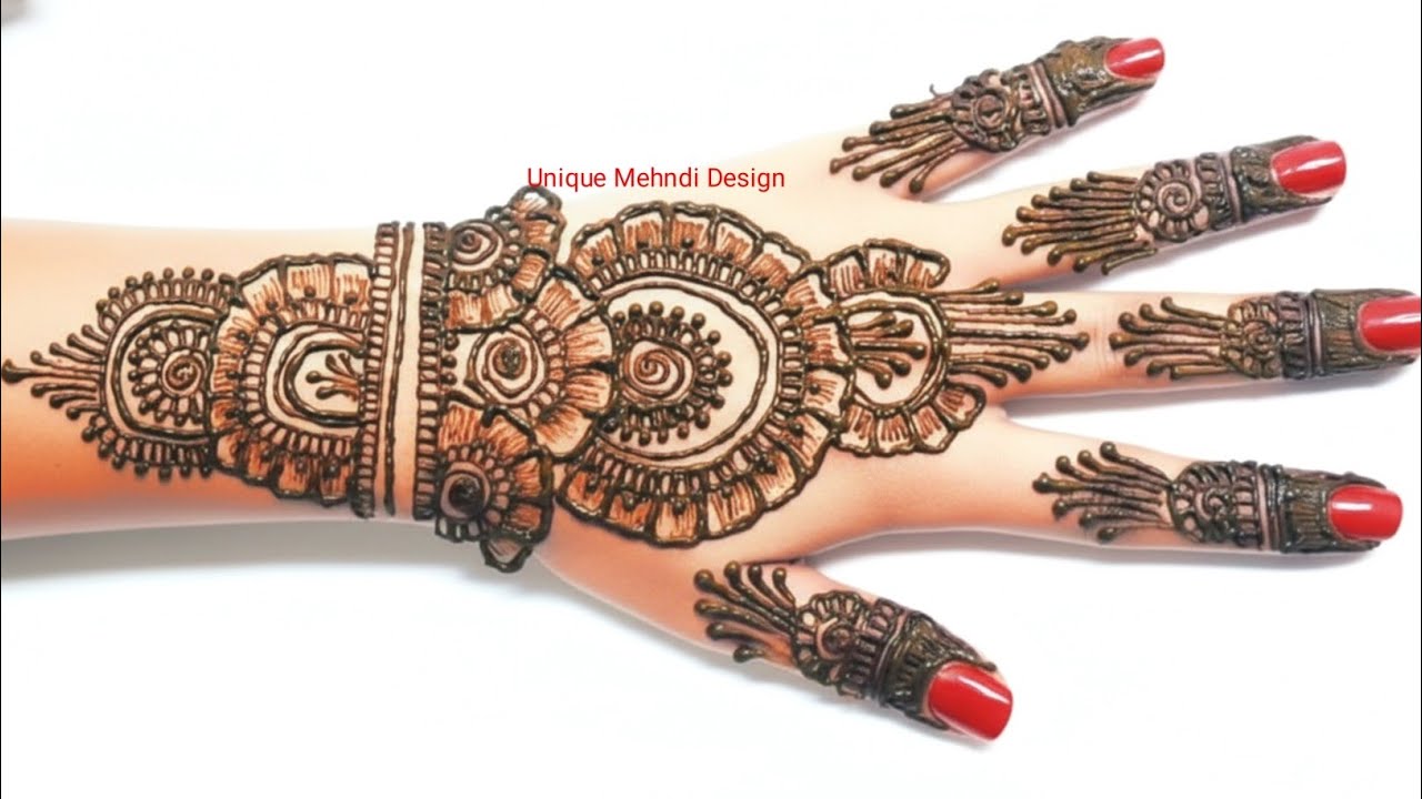 Easy Floral Mehndi Design for Beginners | Front & Back Hand Mehndi  | Unique MehndiDesign | Mehndi |