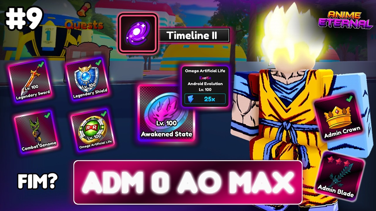 👑 DEPOIS DE UM MÊS CHEGAMOS! Será O Fim? ADM 0 AO MAX #9 | Anime Eternal ✨