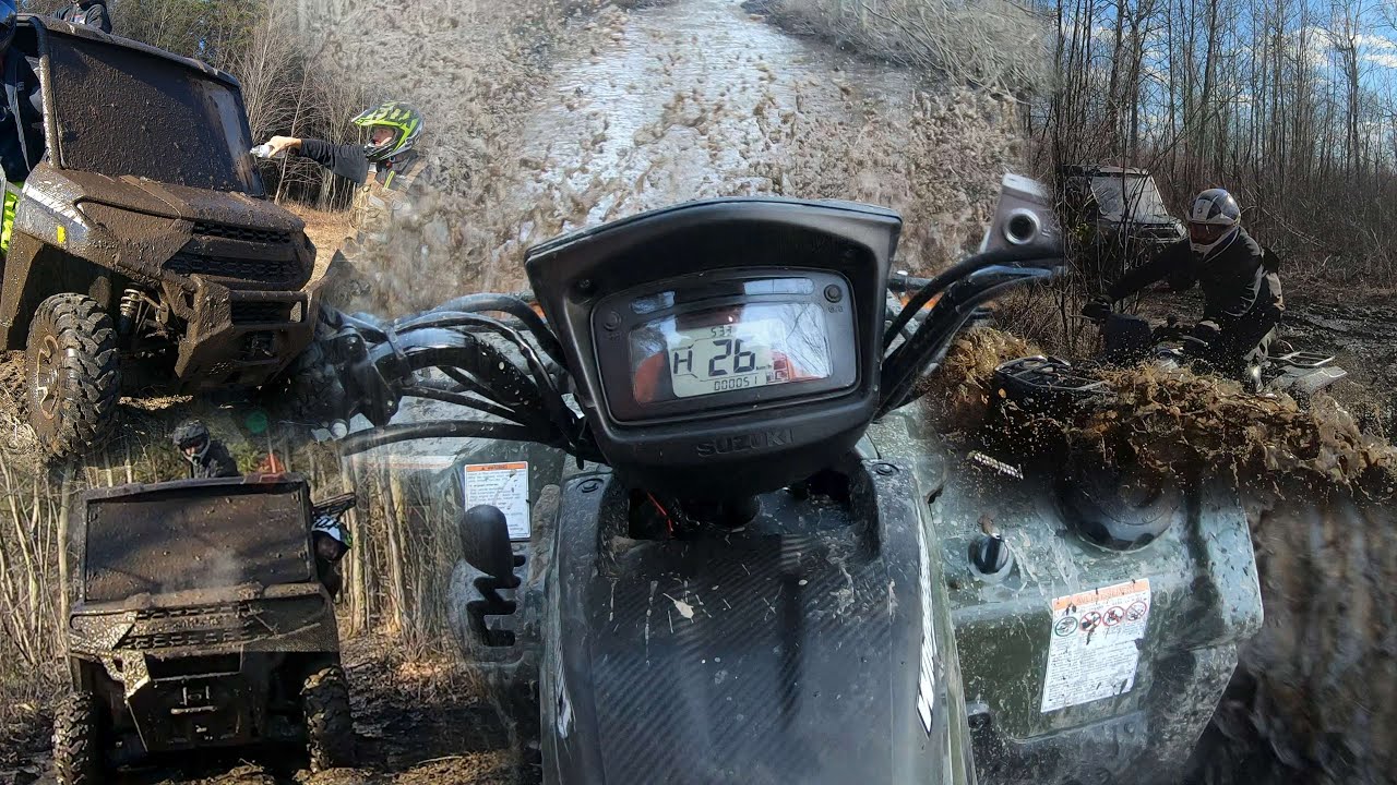 2020 Suzuki KingQuad 750 AXi & 2019 1000 xp Polaris Ranger Mudding