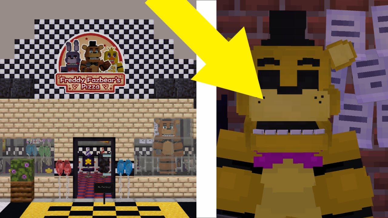 Minecraft &mdash; Лучшая карта FNAF 1 (Витрина)