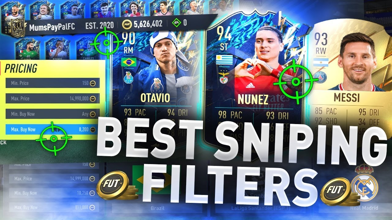 These TOTS Sniping Filters are Insaneee!! 😍 (FIFA 22 BEST SNIPING FILTERS)