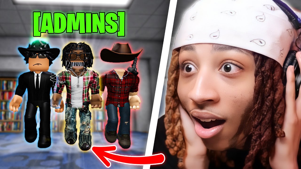 YouTubers Became ADMINS In ROBLOX Fight In A School
