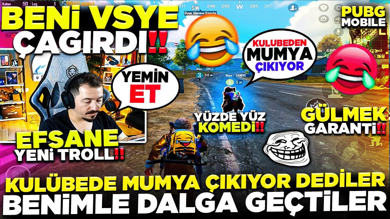 KULÜBEDE MUMYA ÇIKIYO DEDİLER😂 BENİMLE DALGA GEÇTİLER😔VS YE ÇAĞIRDIM   PUBG MOBİLE TROLL