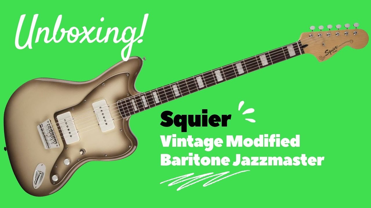 Unboxing! Squier Vintage Modified Baritone Jazzmaster in Antigua
