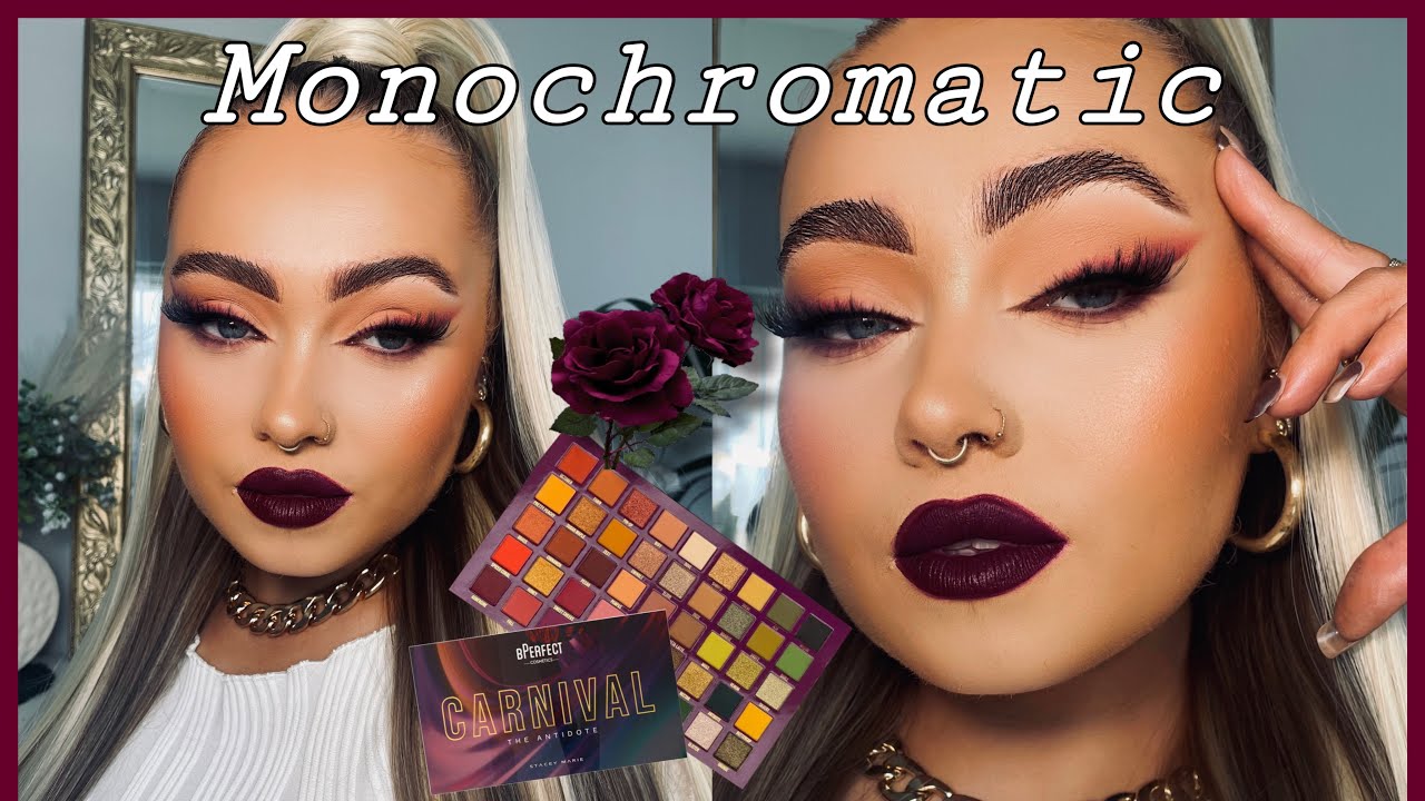 Easy Monochrome Glam | Bold Berry Makeup Tutorial 🍇