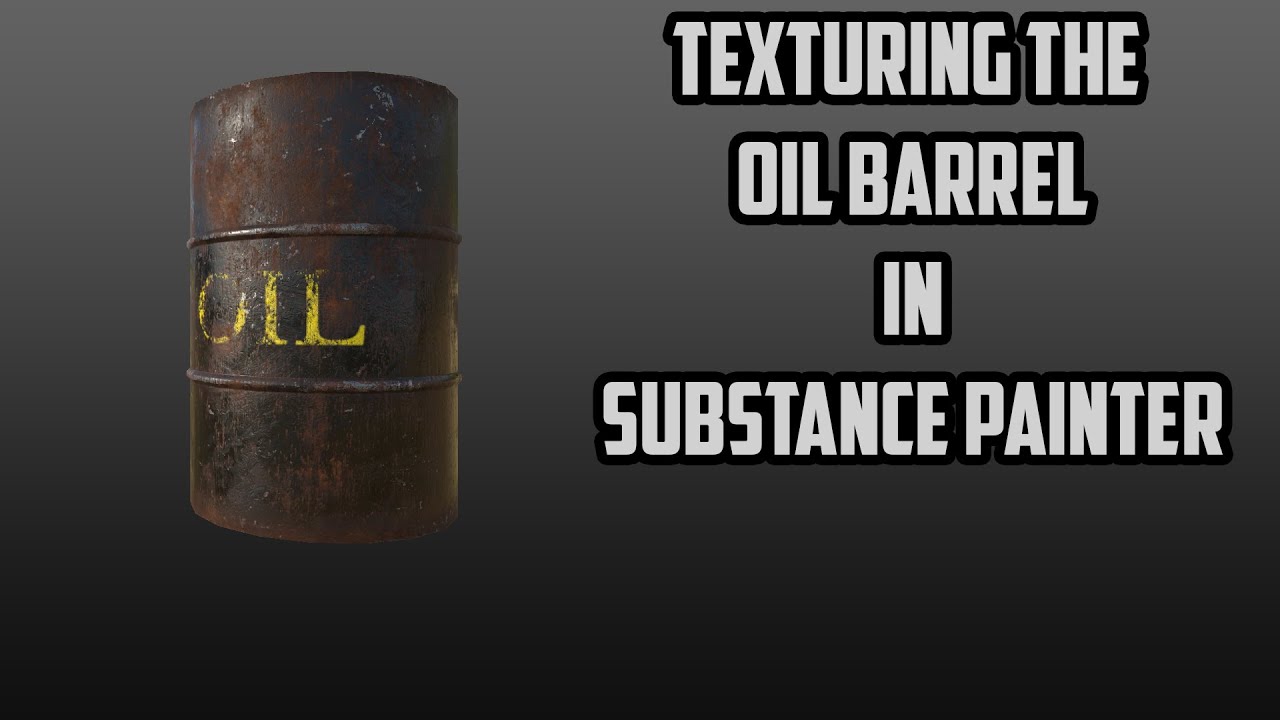 Creating textures for a barrel using Substance Painter