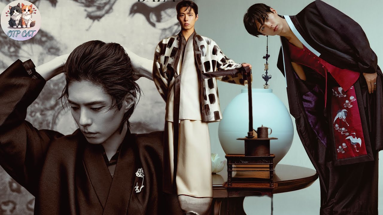 😱 Пак Бо Гом преображается в Harper’s BAZAAR Korea x Hanbok Wave 2025! В чём его секрет? 👑