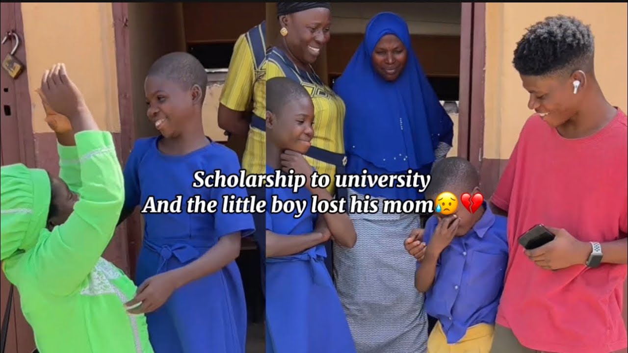 Она получила стипендию, хотя закончила университет, он потерял маму, я не могу сдержать слез, так...